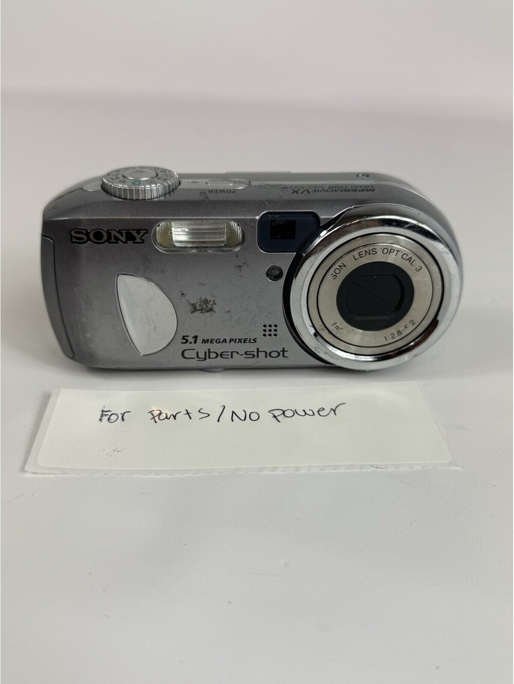Sony Cyber-shot DSC-P93A 5.1MP Digital Camera Smart Zoom Silver Vintage